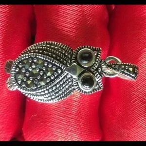2 pendants owl & elephant
